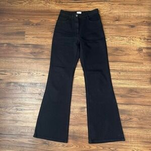 Wilfred Black Flare Jeans High Rise Cotton‎ Stretch Women 2 Minimalist Aritzia